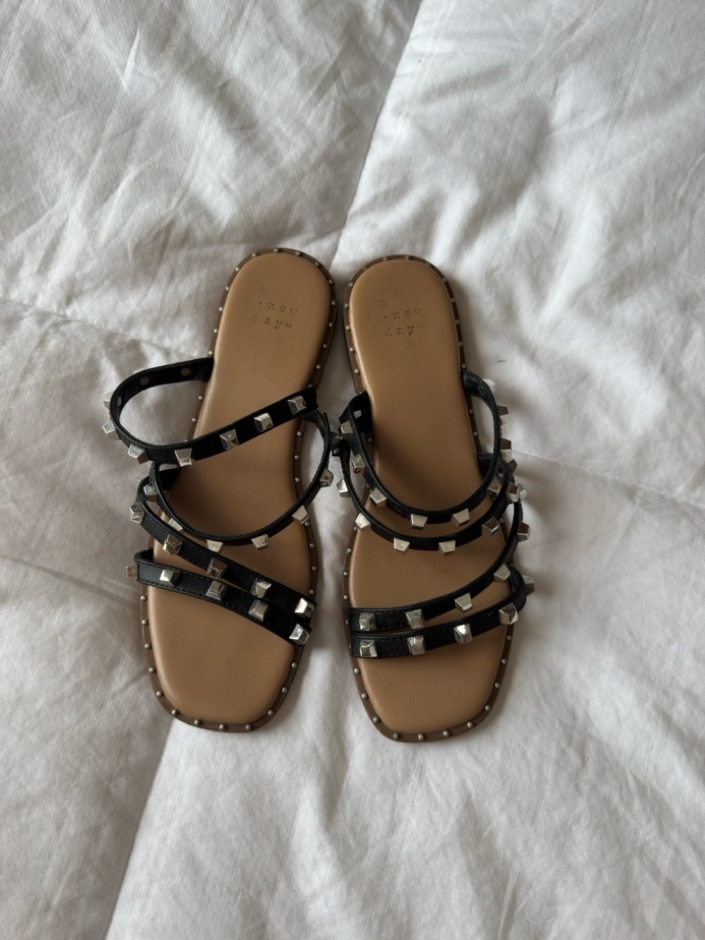 Studded Multi-Strap Slide Sandals - Picture 3 of 6